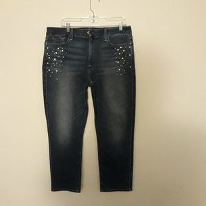 Jen 7 Cropped Straight leg Jeans